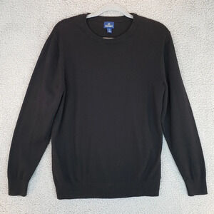 Old Navy Mens Black All Cotton Knit Closet Staple Sweater. Sz M